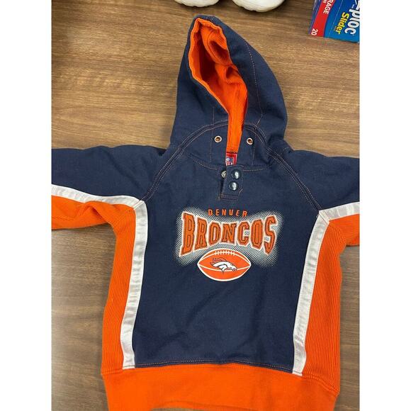 Denver Broncos Toddler Hoodie - Size 2T | NFL Team Apparel - Navy & Orange - Picture 1 of 5
